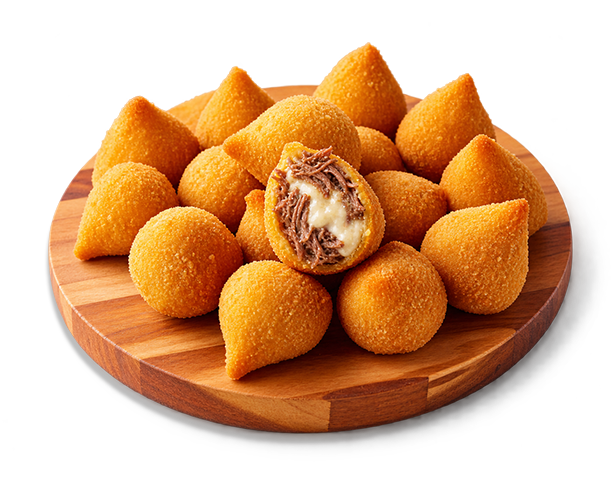 Mini Coxinha de Carne com Requeijão