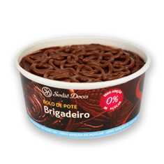 Bolo de Pote Brigadeiro Zero Adição de Açúcares